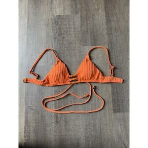 Isabella Rose Angelica‎ Bralette Bikini Top Orange Color Top Only Size Small